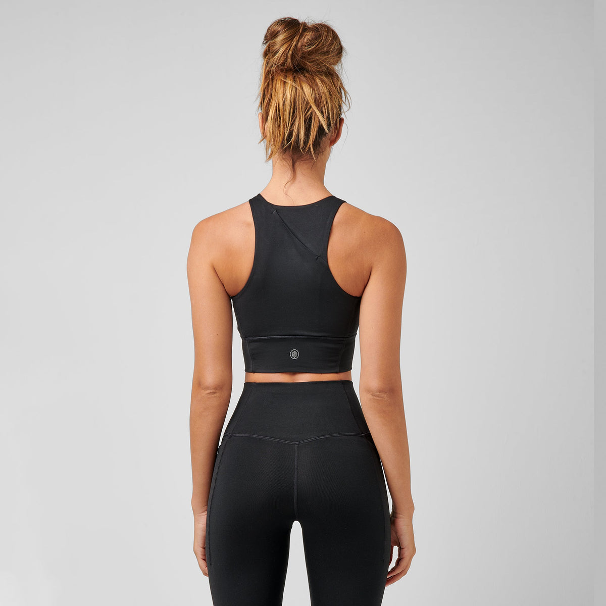 High Neck Pocket Long Bra