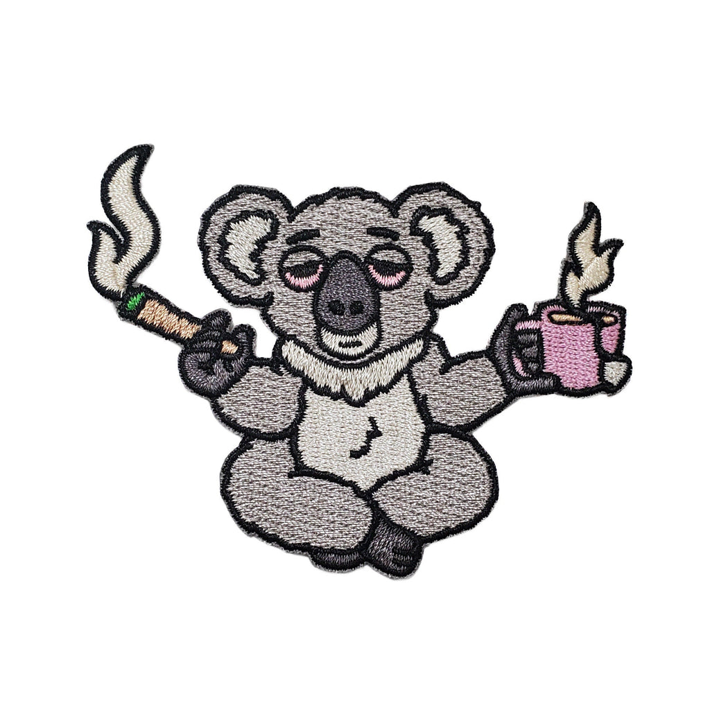 High Koala Tea Pun Patch