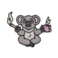 High Koala Tea Pun Patch