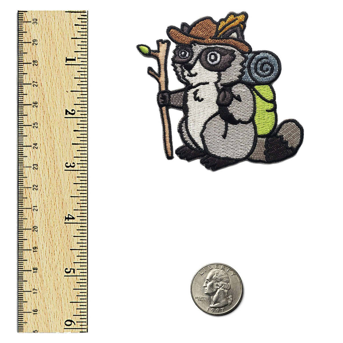 Raccoon Hiker Patch