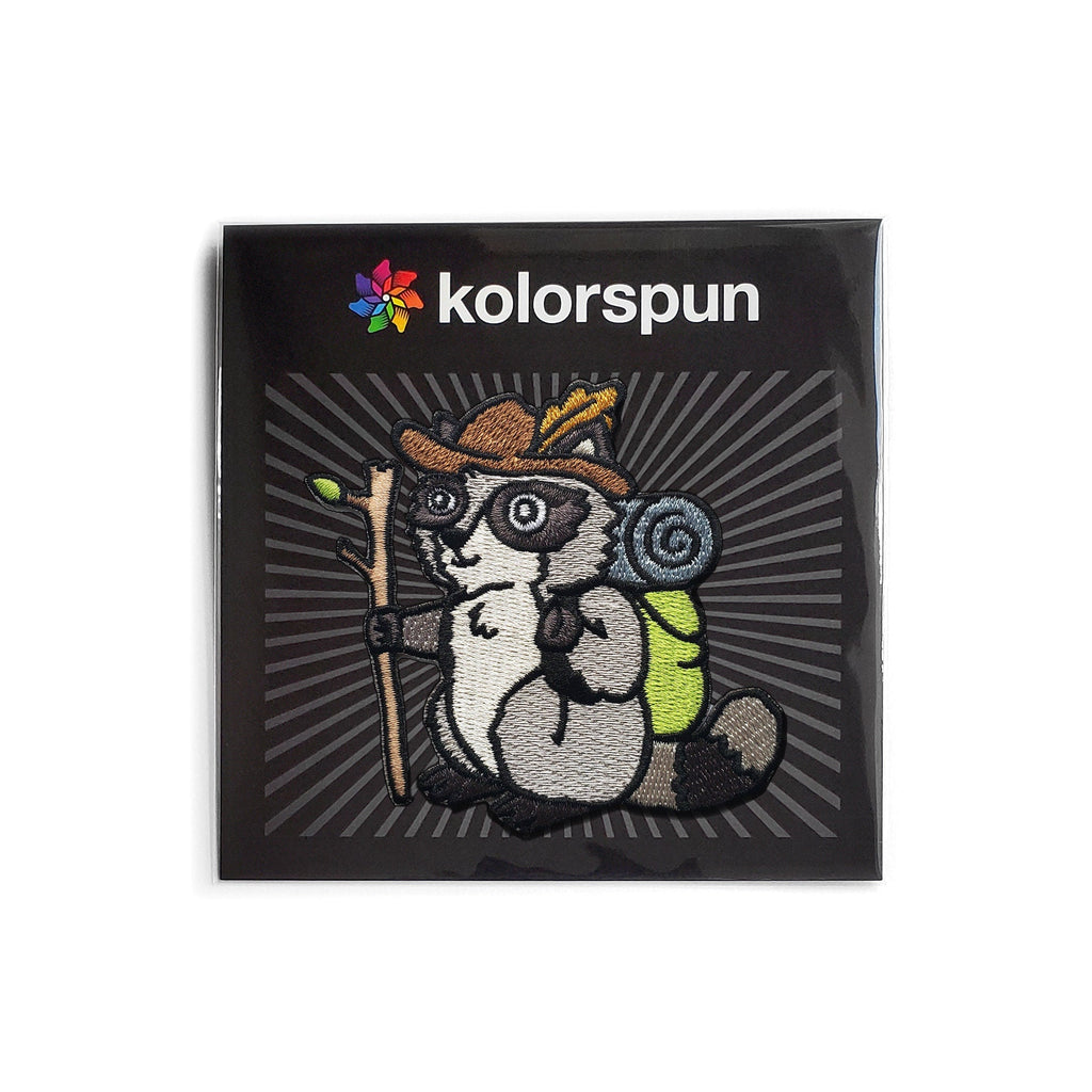 Raccoon Hiker Patch