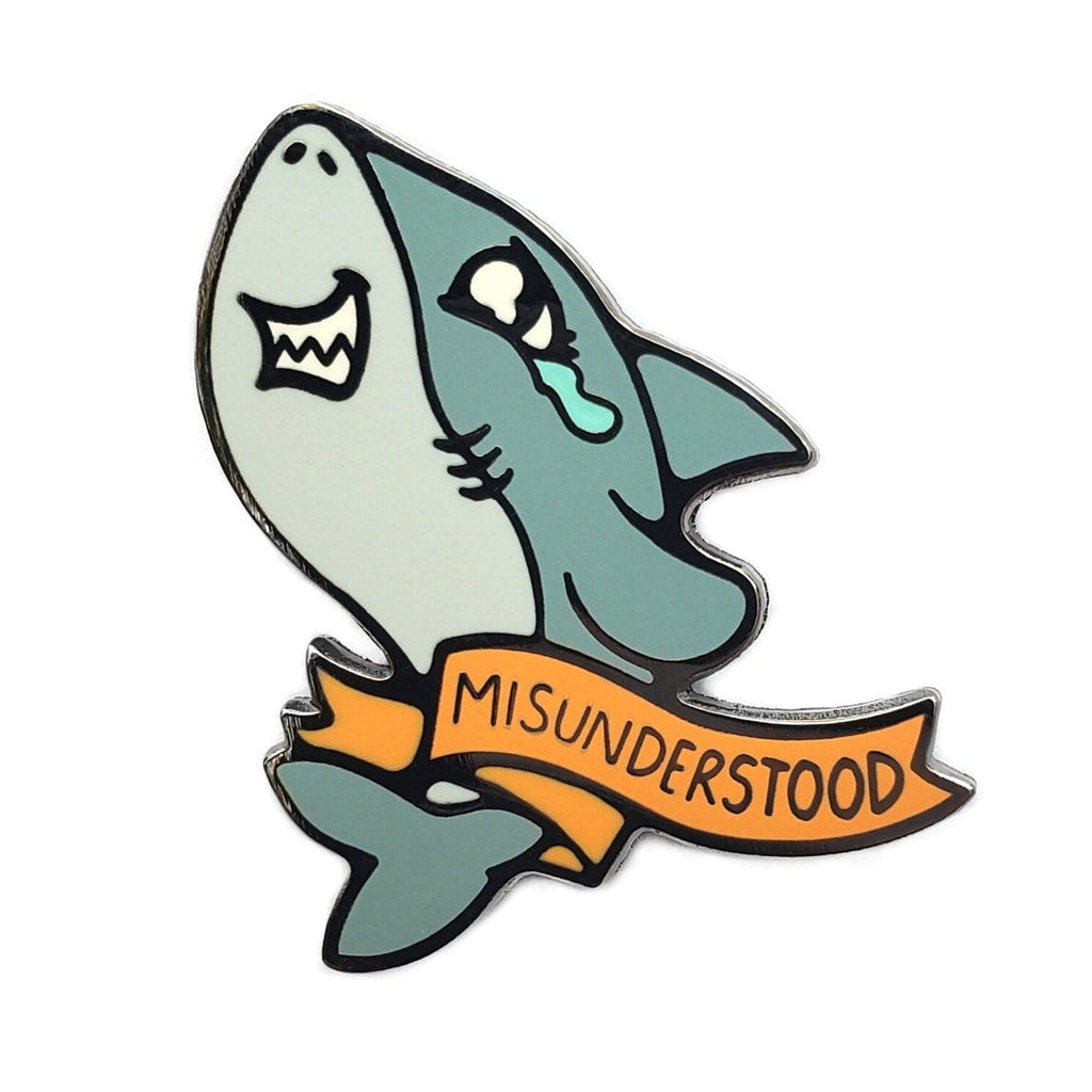 Misunderstood Shark Pin
