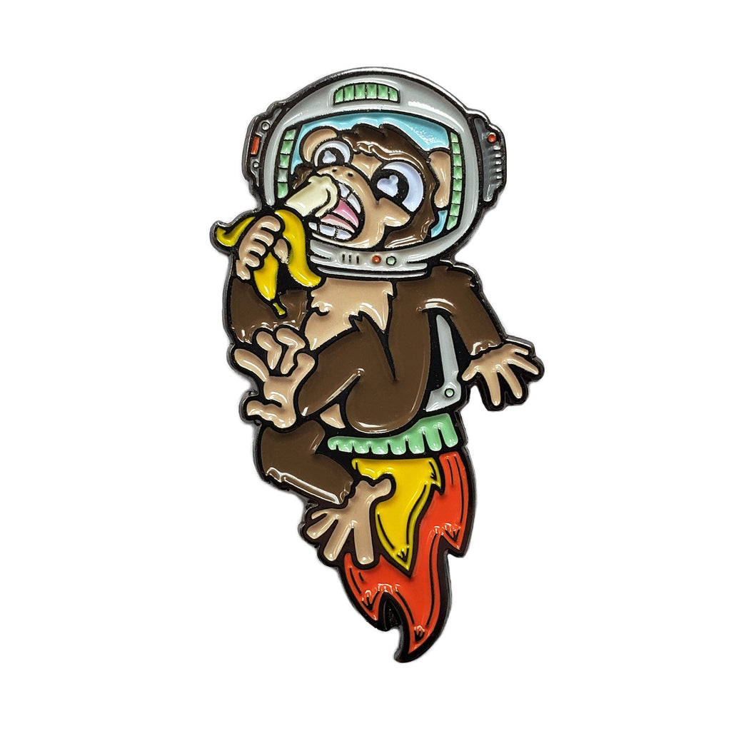 Astronaut Chimp Pin