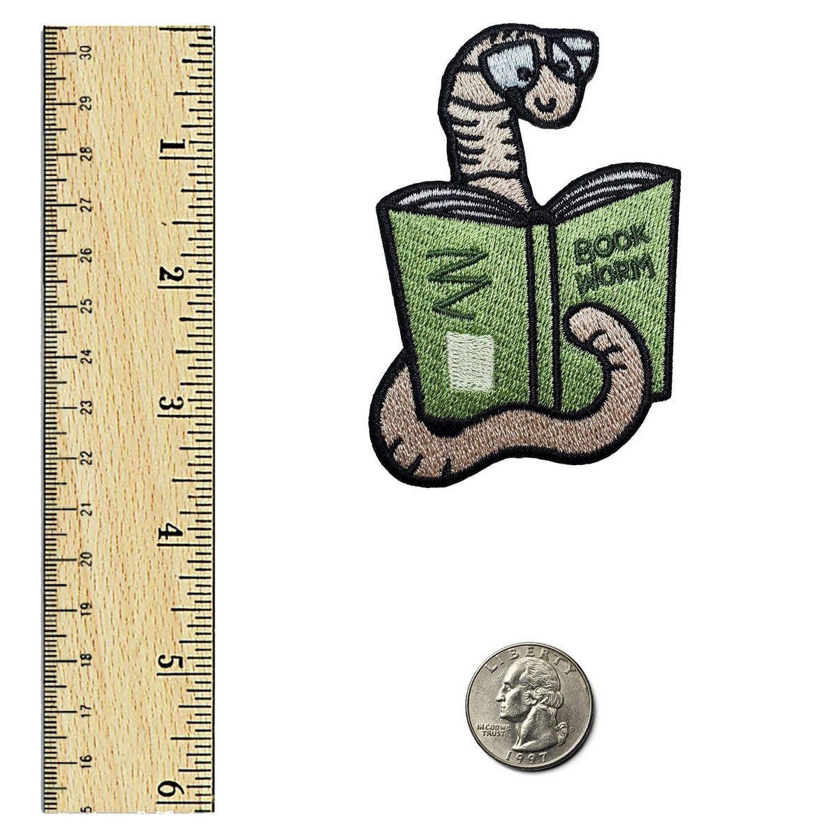 Book Worm Patch