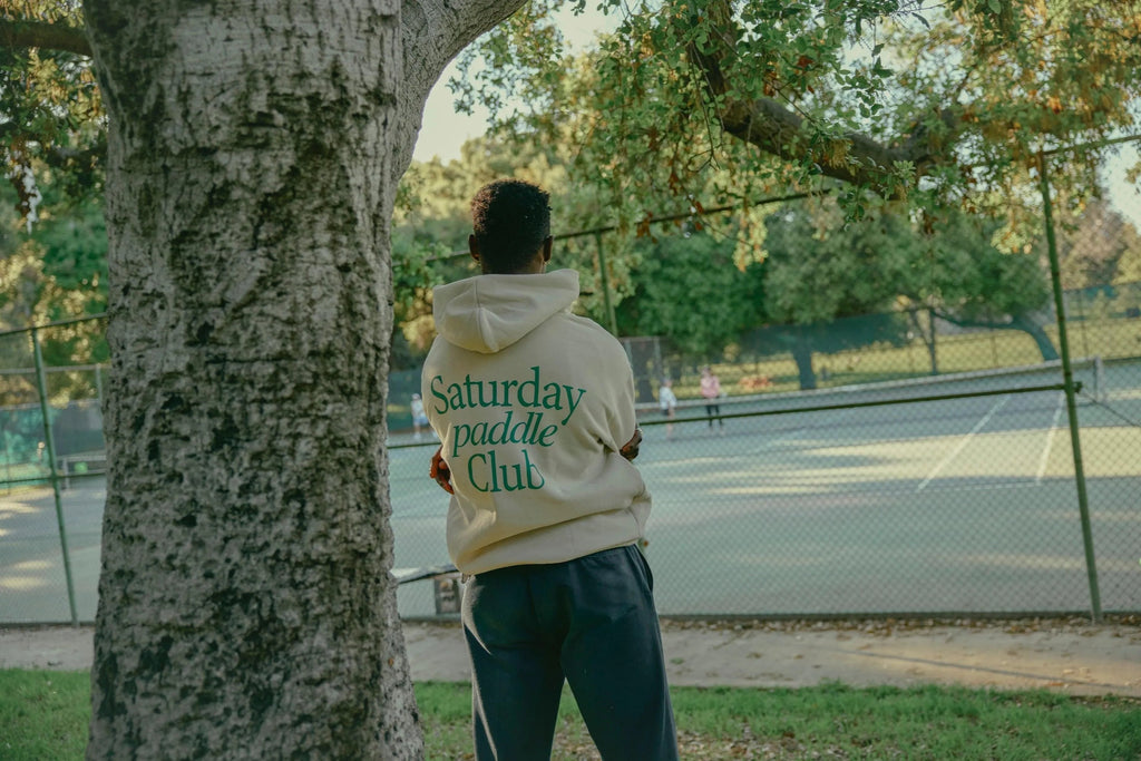 KTCHN Saturday Paddle Club Pickleball Hoodie (Ivory)