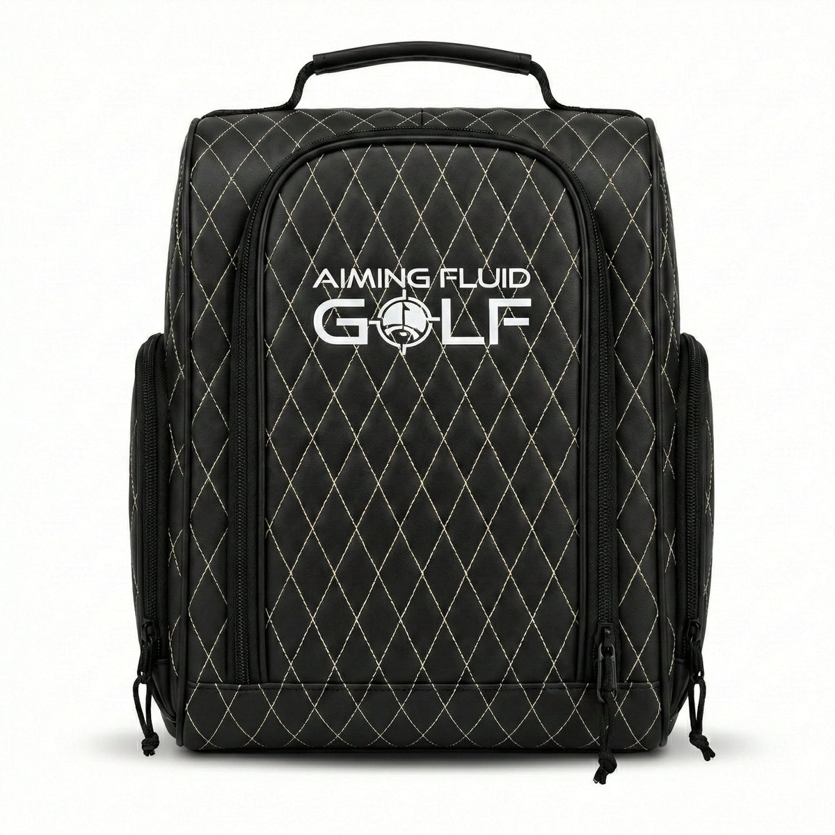 Premium Golf Shoe Bag – Vented Synthetic Leather Shoe Storage