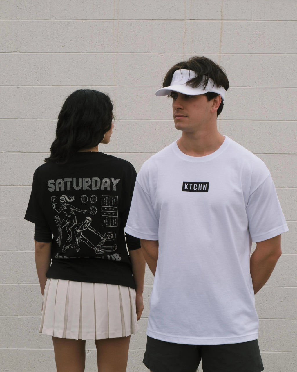 Retro Saturday Paddle Club Pickleball Tee (Black)