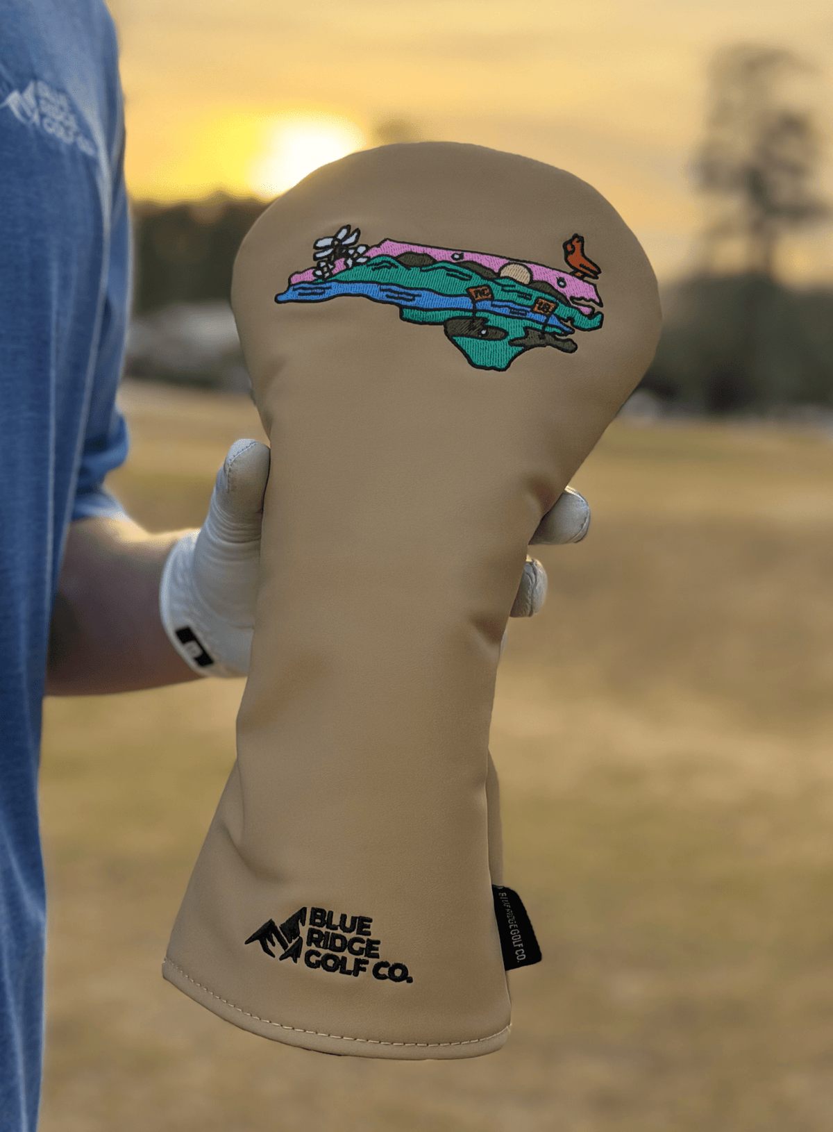 Rossi Golf x Blue Ridge — Carolina Canvas Driver Headcover