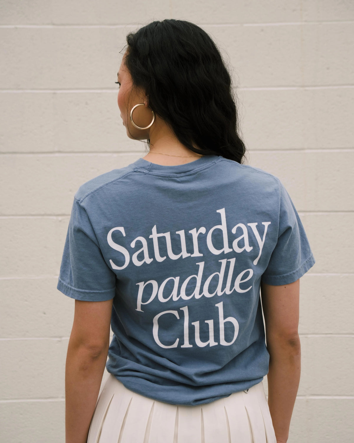 Saturday Paddle Club Pickleball Tee (Blue)