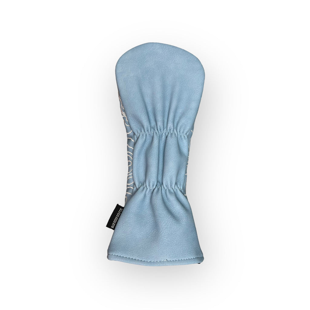 Topographic Edition - Carolina Blue / Embroidered Pure White