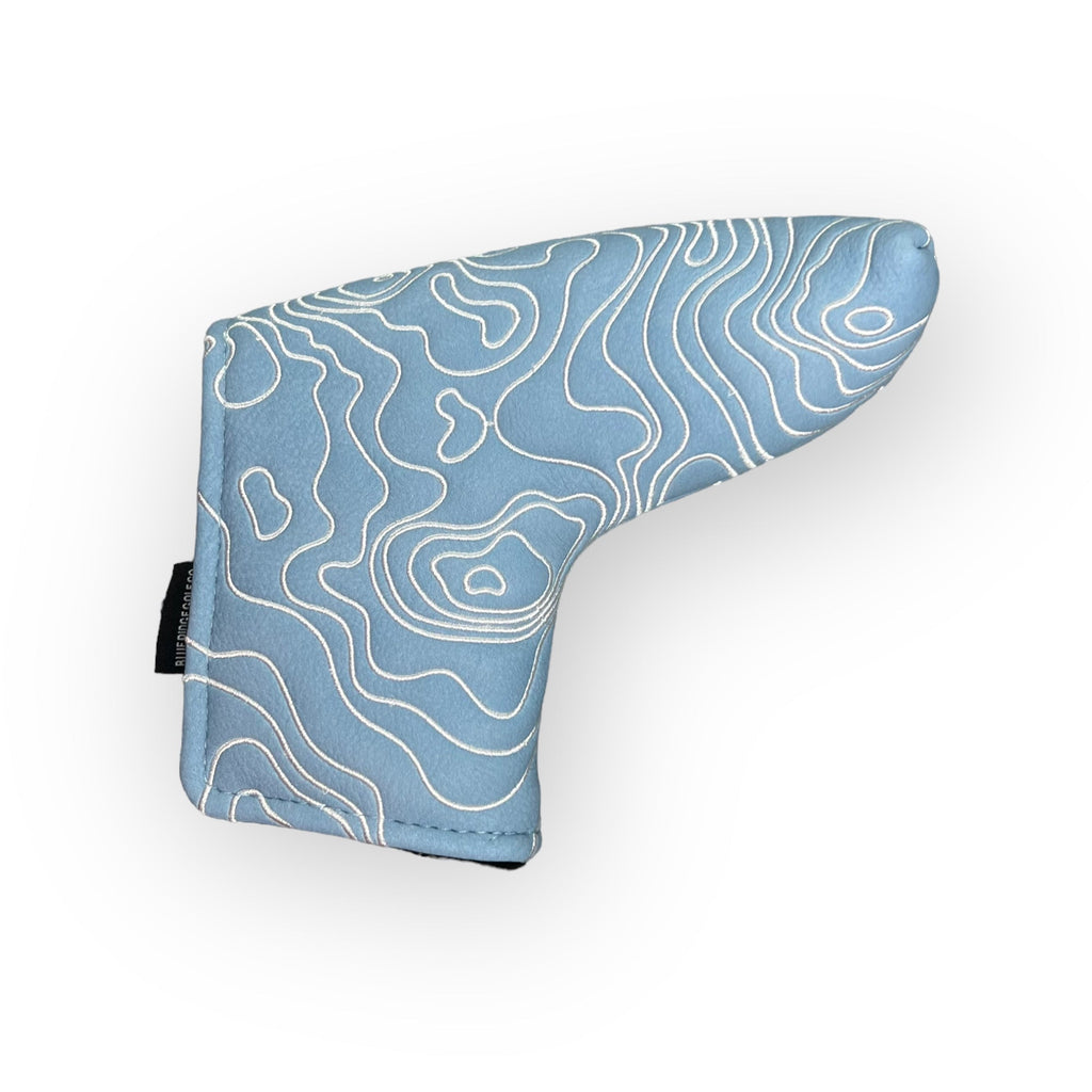 Topographic Edition - Carolina Blue / Embroidered Pure White
