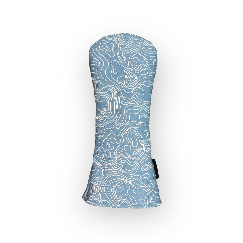Topographic Edition - Carolina Blue / Embroidered Pure White