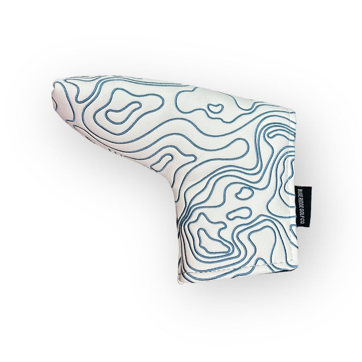 Topographic Edition - Pure White / Embroidered Carolina Blue
