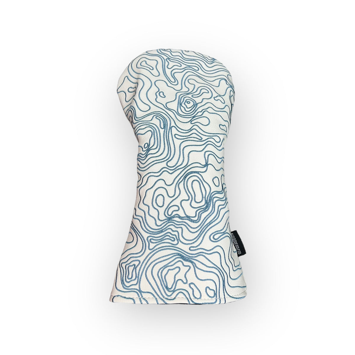 Topographic Edition - Pure White / Embroidered Carolina Blue