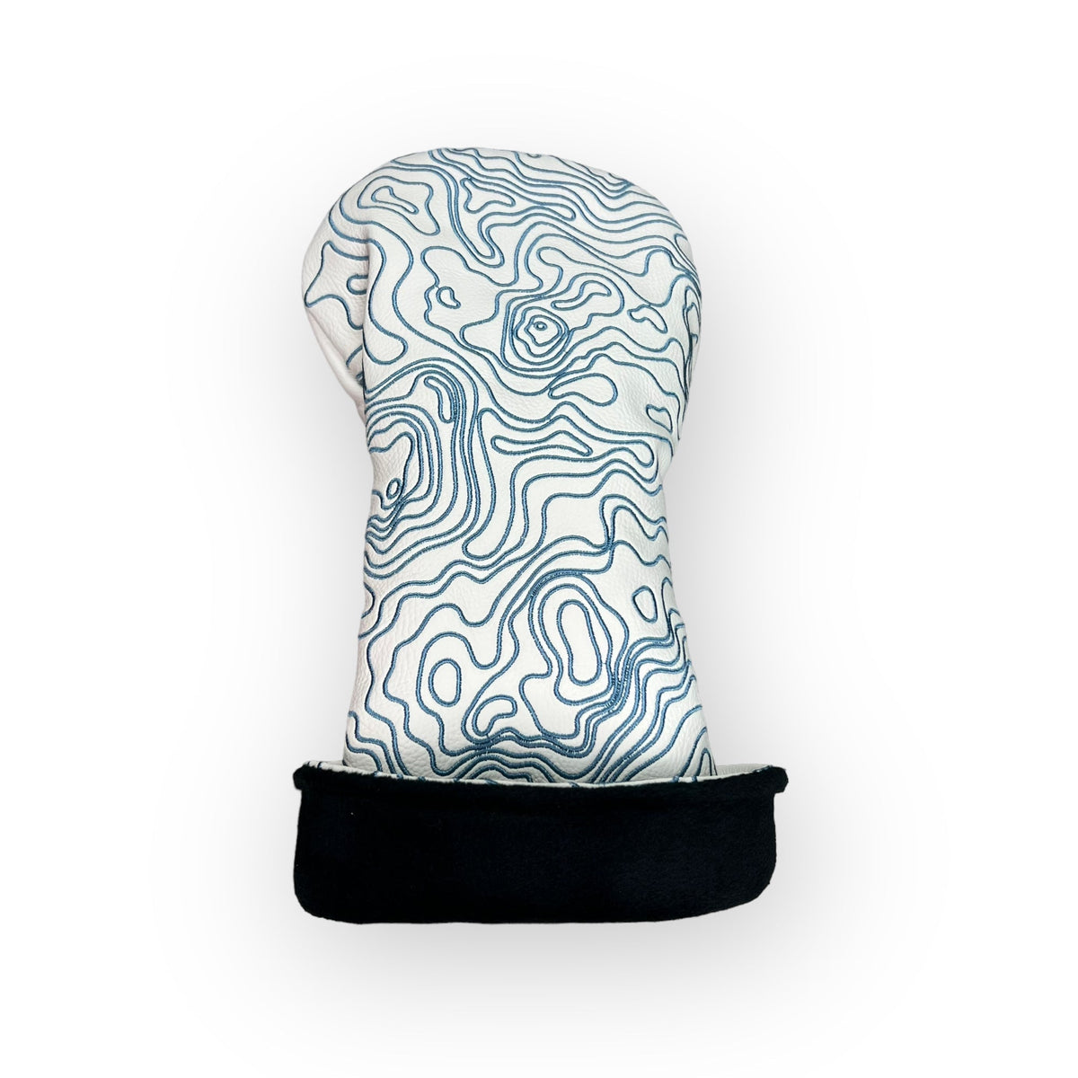 Topographic Edition - Pure White / Embroidered Carolina Blue