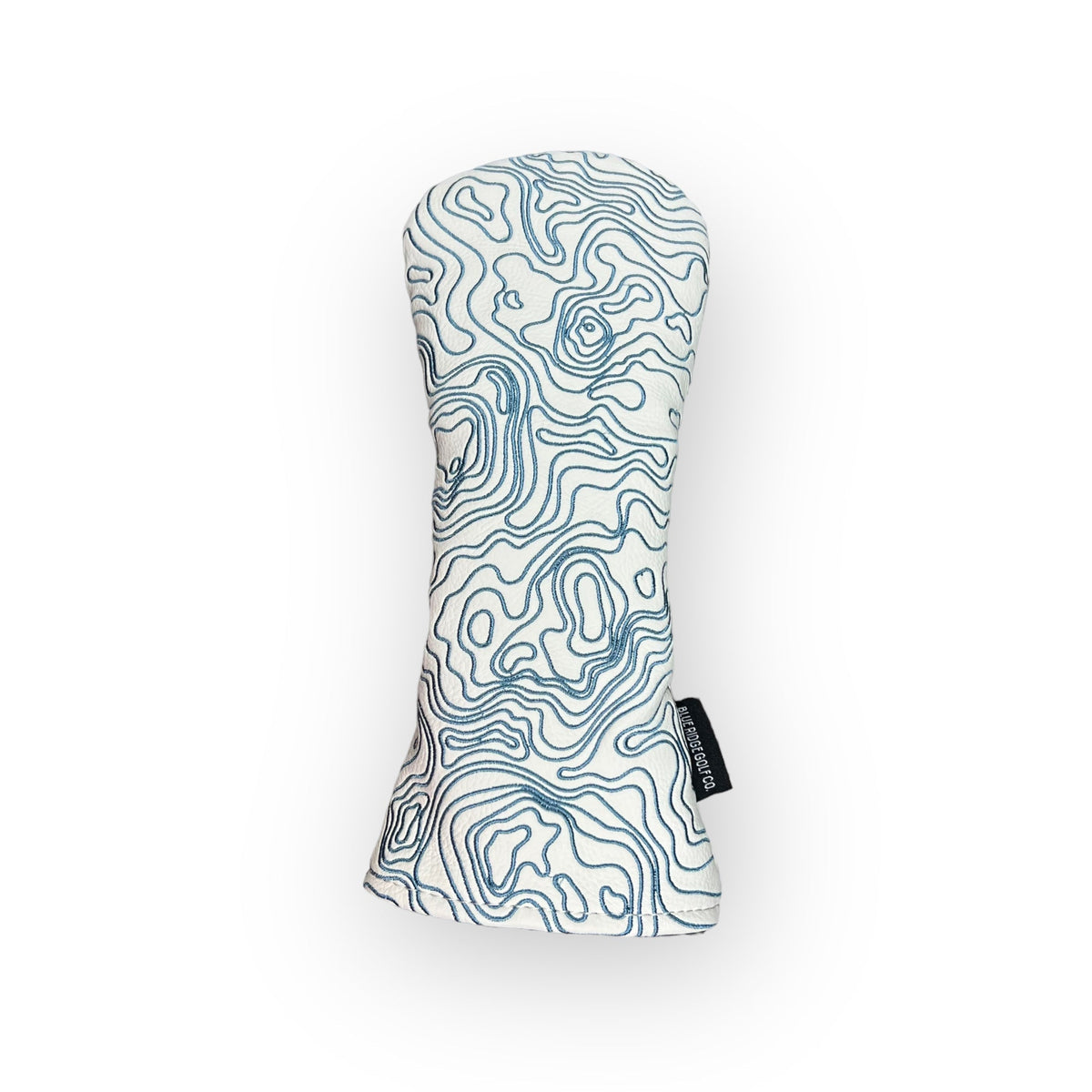 Topographic Edition - Pure White / Embroidered Carolina Blue