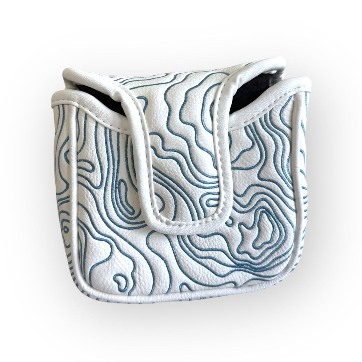 Topographic Edition - Pure White / Embroidered Carolina Blue