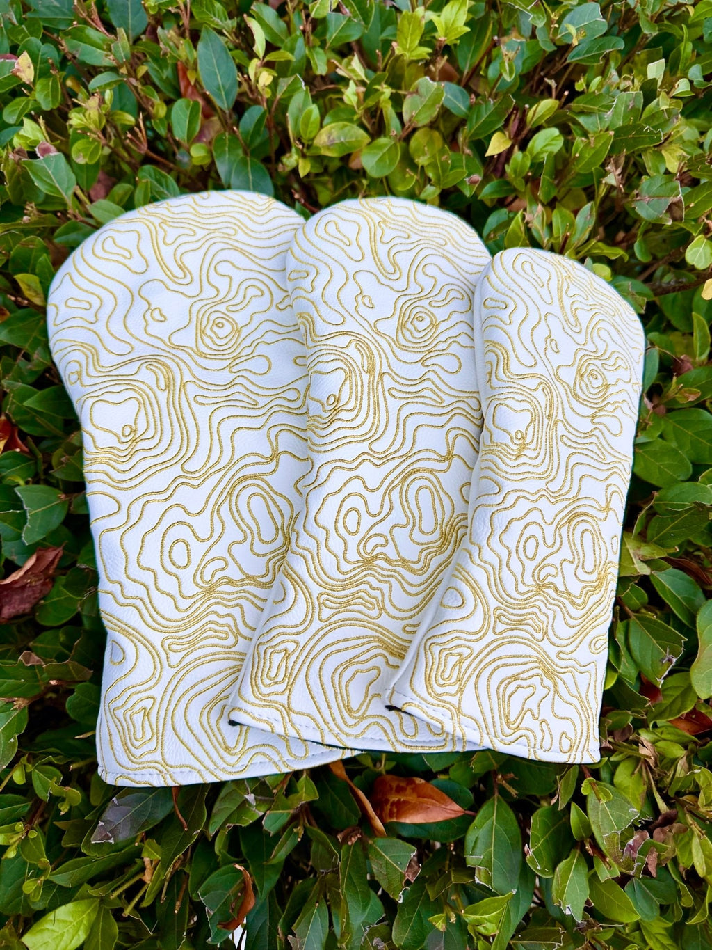 Topographic Edition - Pure White / Embroidered Sunrise Gold