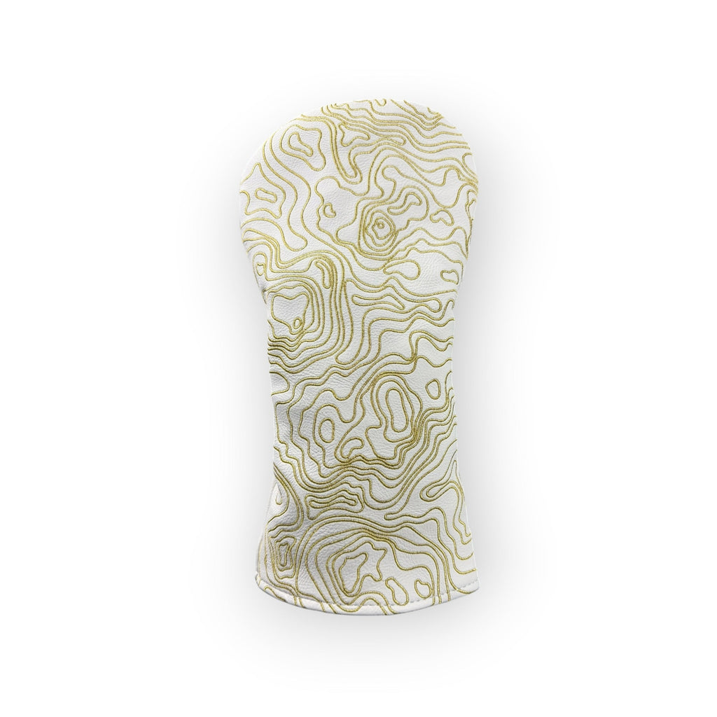 Topographic Edition - Pure White / Embroidered Sunrise Gold